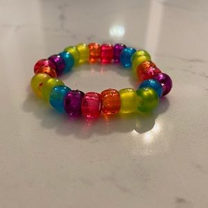 Handmade transparent rainbow bracelet! 🌈